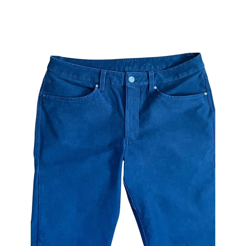 Lululemon Mens ABC Pants Slim Fit Blue Utilitech Performance Canvas‎ Office Work
